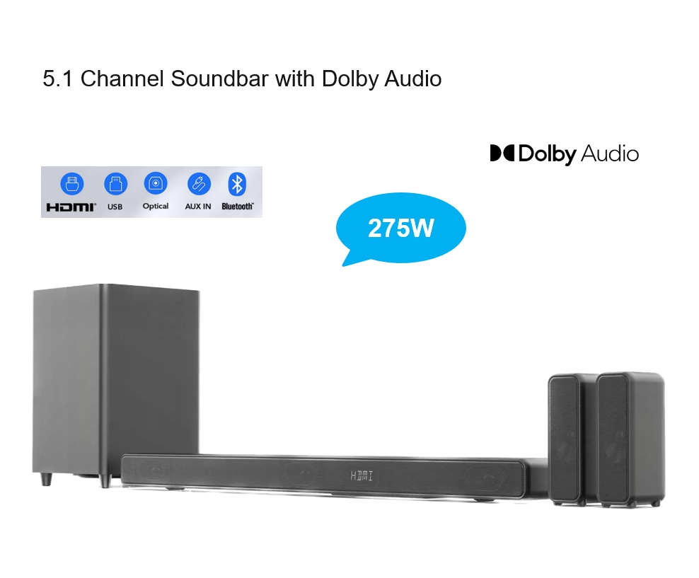 5.1 Dolby Audio Sound bar